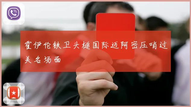 霍伊伦铁卫头槌国际迈阿密压哨过关名场面