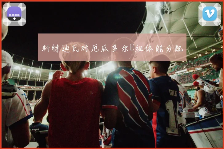 科特迪瓦对厄瓜多尔E组体能分配